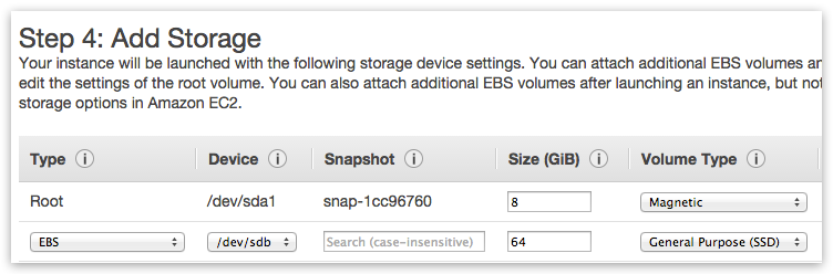 Add storage for Ceph data